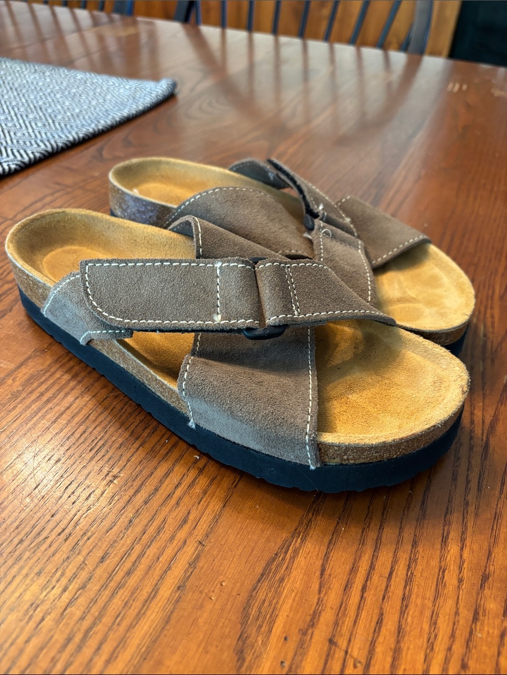 Eastland Brown Suede Sandals Size 8